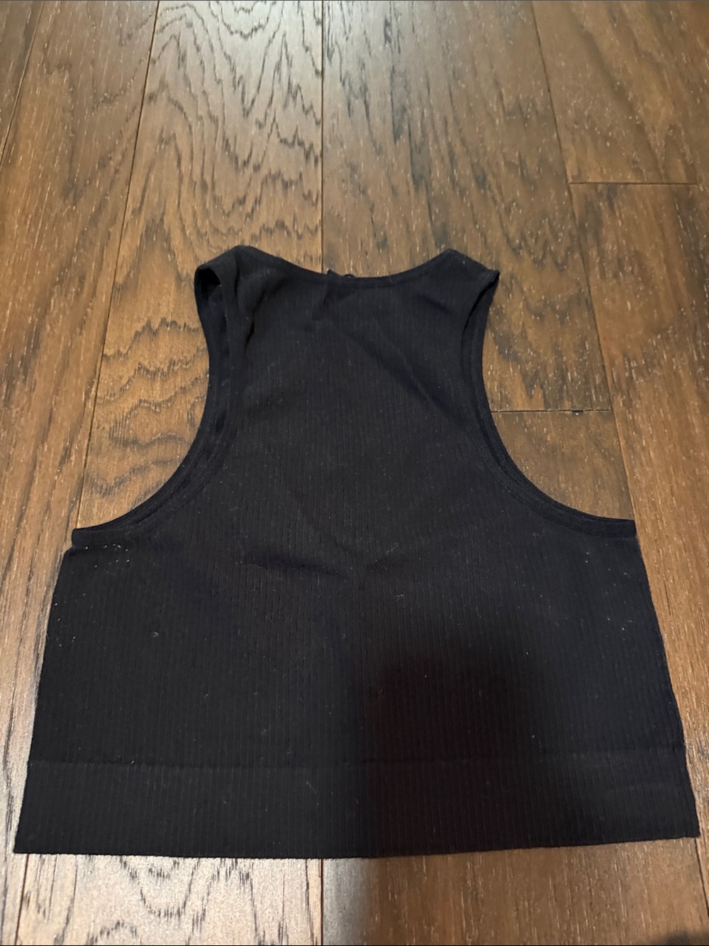 Dynamite Black Ribbed Crop Tank Top - Picture 3 of 3